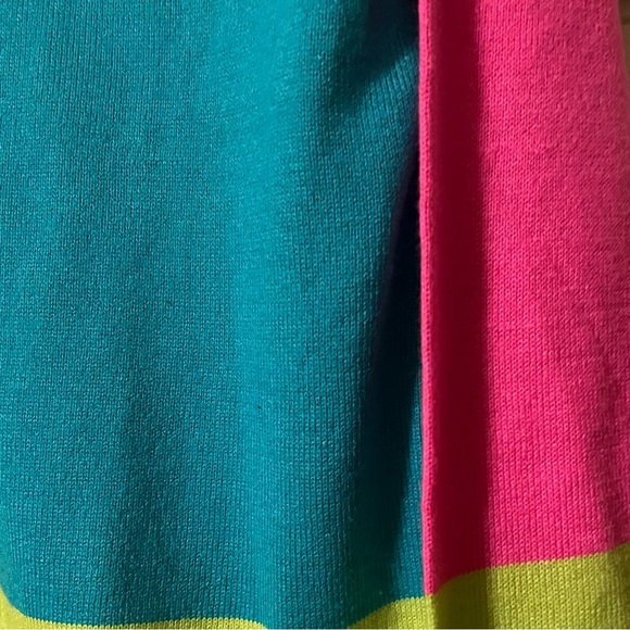 Allen B. Colorblock Colorful Sweater Women Medium JCPENNEY - Picture 3 of 3